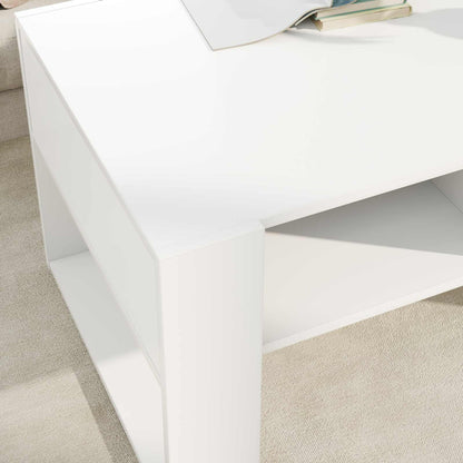 Coffee Table with Storage White 92 x 53 x 45 cm Engineered Wood