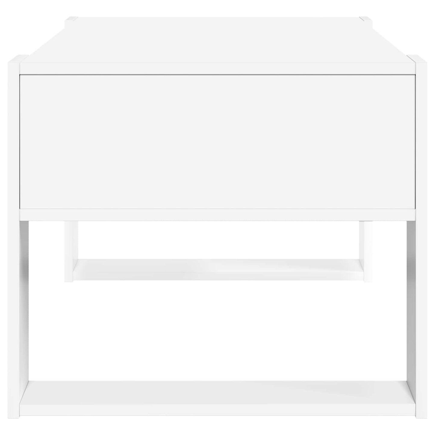 Coffee Table with Storage White 92 x 53 x 45 cm Engineered Wood