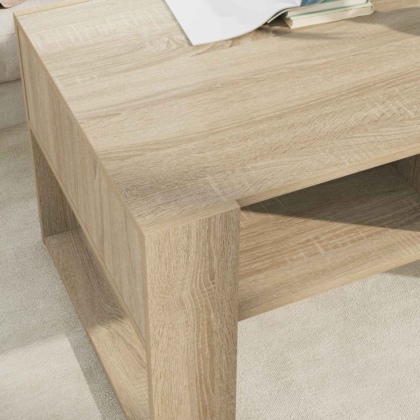 Coffee Table Sonoma Oak 92 x 53 x 45 cm Engineered Wood
