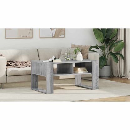 Coffee Table Grey Sonoma 92 x 53 x 45 cm Engineered Wood