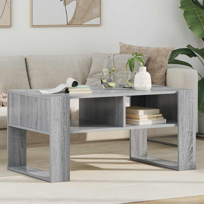 Coffee Table Grey Sonoma 92 x 53 x 45 cm Engineered Wood