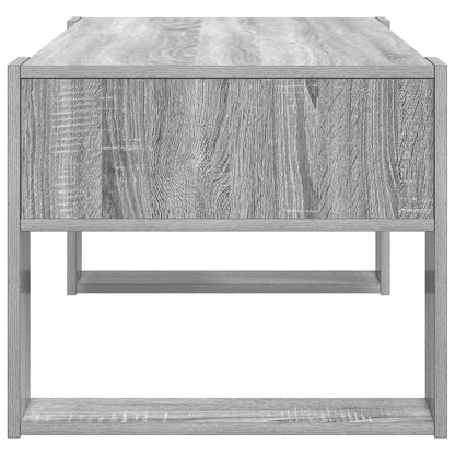 Coffee Table Grey Sonoma 92 x 53 x 45 cm Engineered Wood