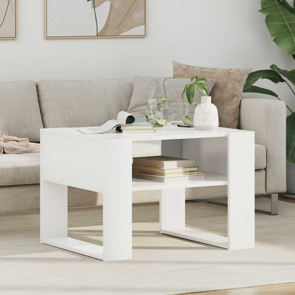 Coffee Table White 66 x 53 x 45 cm Engineered Wood