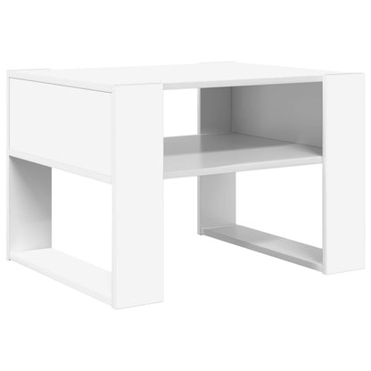 Coffee Table with Storage White 66 x 53 x 45 cm Engineered Wood