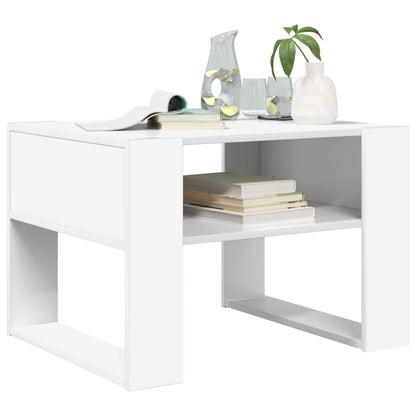 Coffee Table White 66 x 53 x 45 cm Engineered Wood