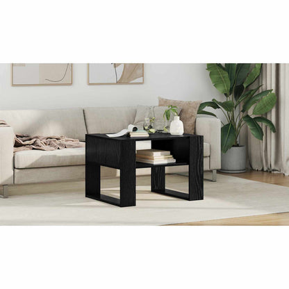 Coffee Table Black Oak 66 x 53 x 45 cm Engineered Wood