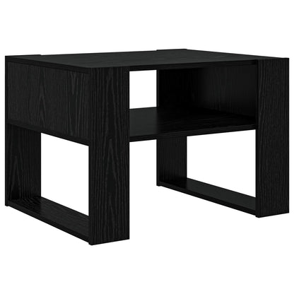 Coffee Table Black Oak 66 x 53 x 45 cm Engineered Wood