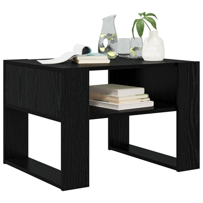Coffee Table Black Oak 66 x 53 x 45 cm Engineered Wood
