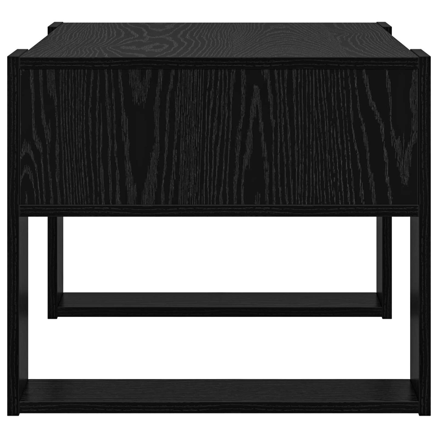 Coffee Table Black Oak 66 x 53 x 45 cm Engineered Wood