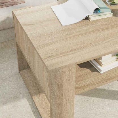 Coffee Table Sonoma Oak 66 x 53 x 45 cm Engineered Wood