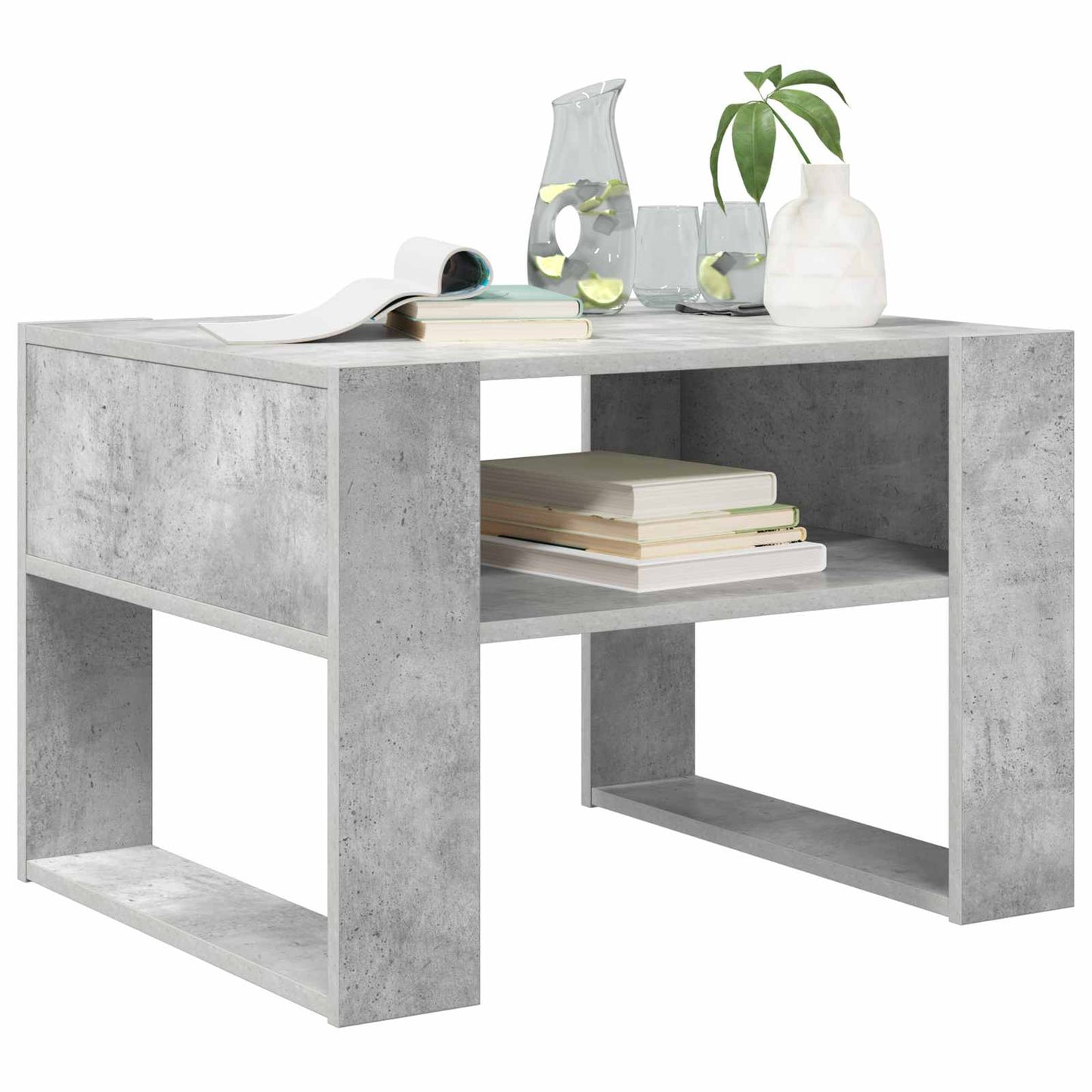 Coffee Table Concrete Grey 66 x 53 x 45 cm Engineered Wood