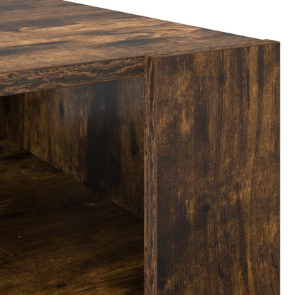 Coffee Table Smoked Oak 66 x 53 x 45 cm Engineered Wood
