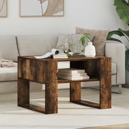 Coffee Table Smoked Oak 66 x 53 x 45 cm Engineered Wood