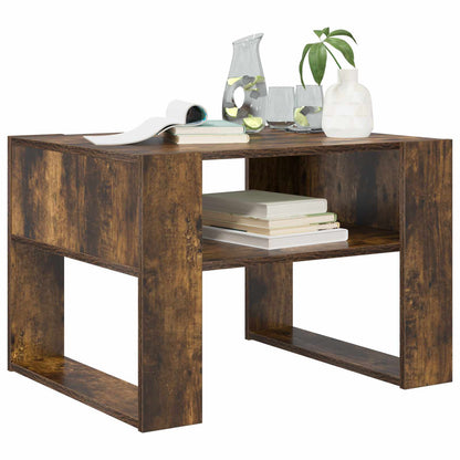Coffee Table Smoked Oak 66 x 53 x 45 cm Engineered Wood