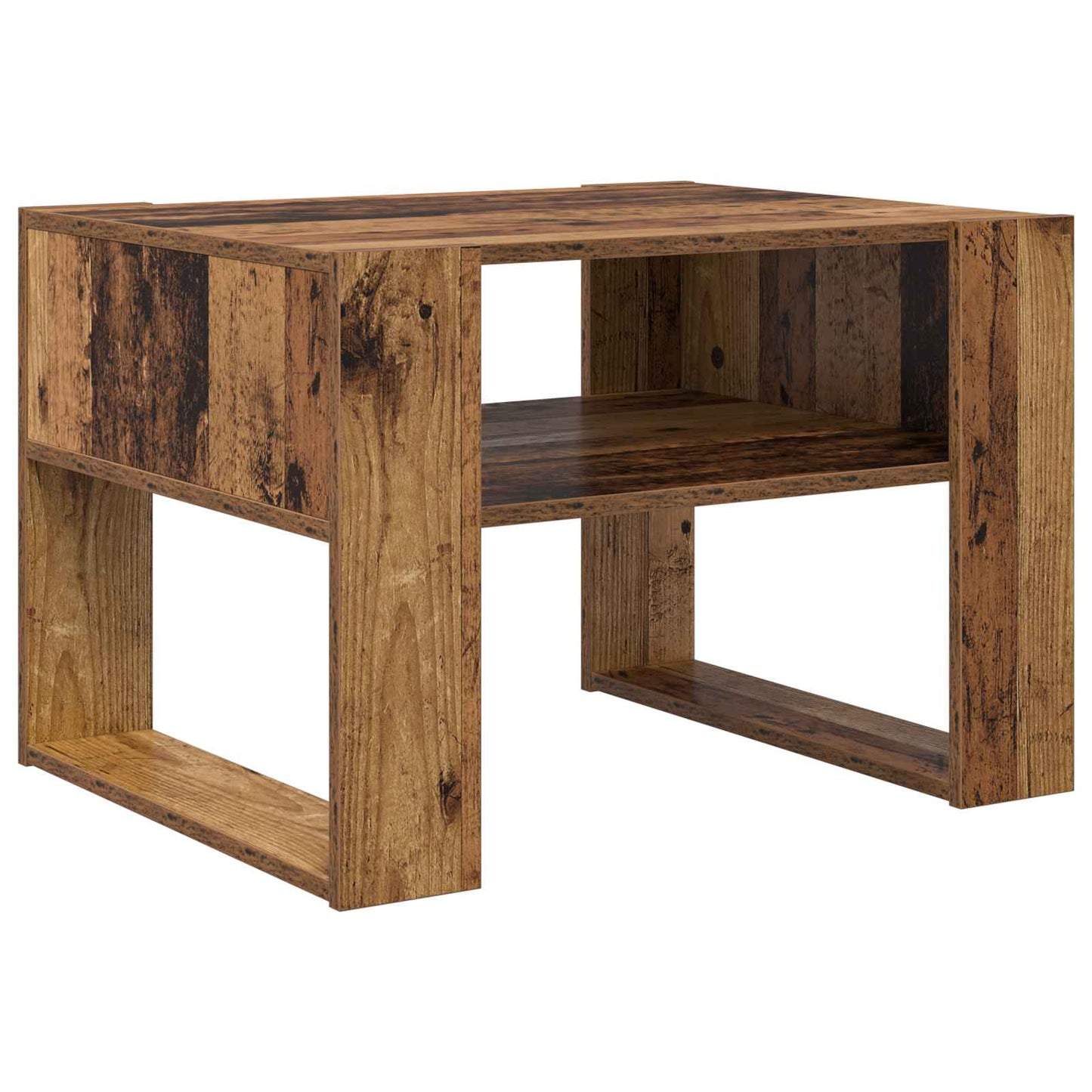 Coffee Table Old Wood 66 x 53 x 45 cm Engineered Wood