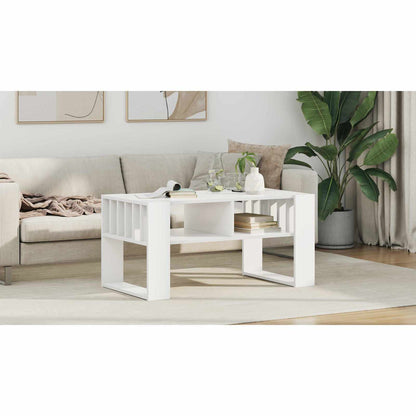 Coffee Table White 92 x 49.5 x 45 cm Engineered Wood