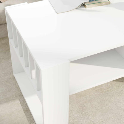 Coffee Table White 92 x 49.5 x 45 cm Engineered Wood