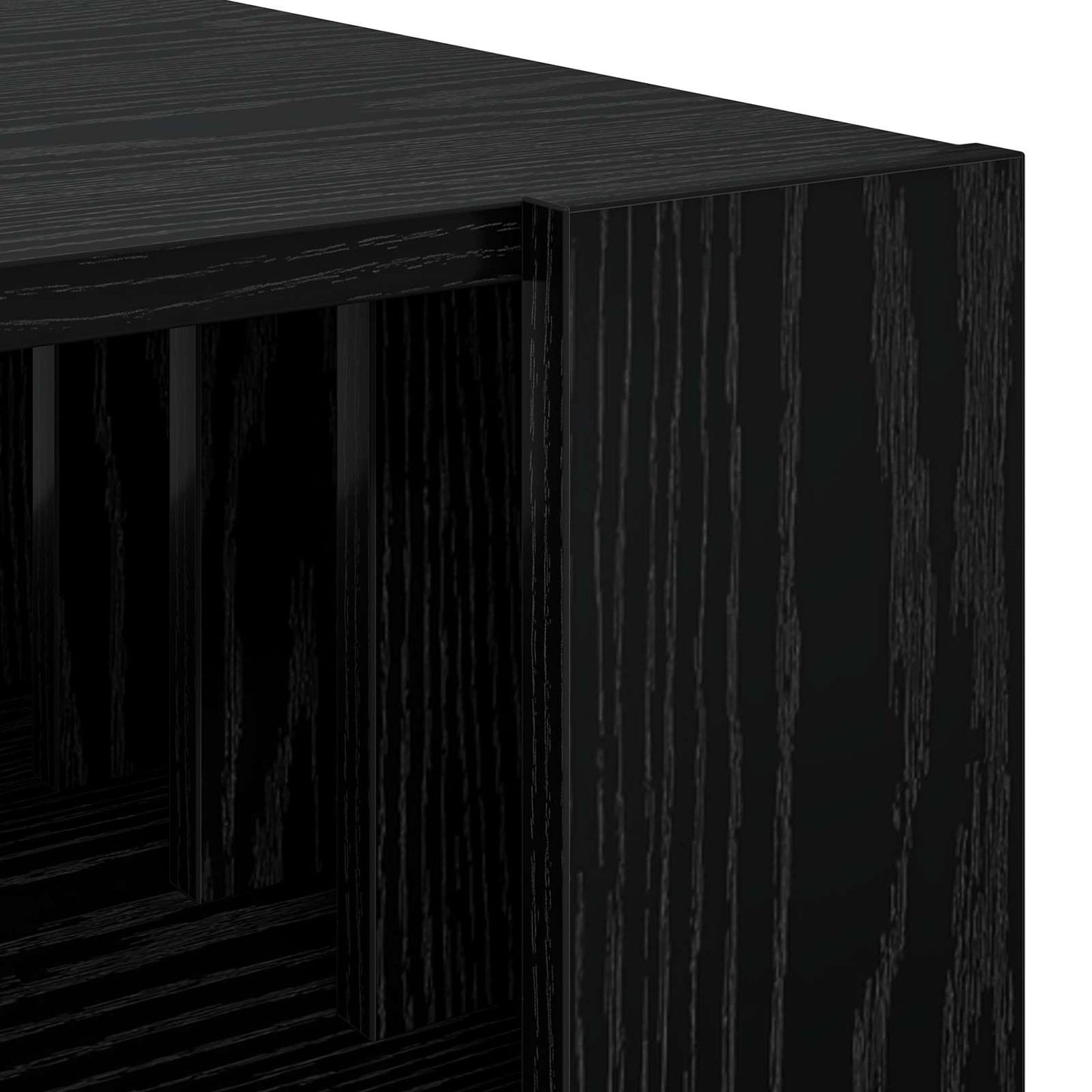 Coffee Table Black Oak 92 x 49.5 x 45 cm Engineered Wood