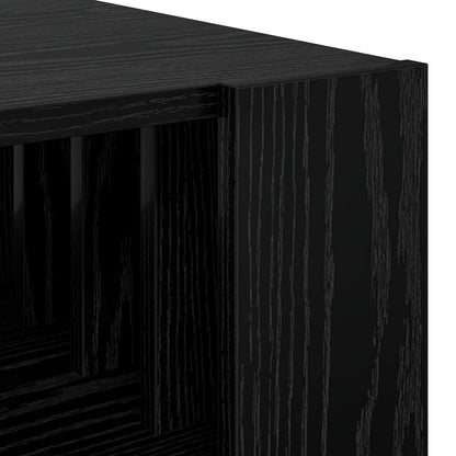 Coffee Table Black Oak 92 x 49.5 x 45 cm Engineered Wood
