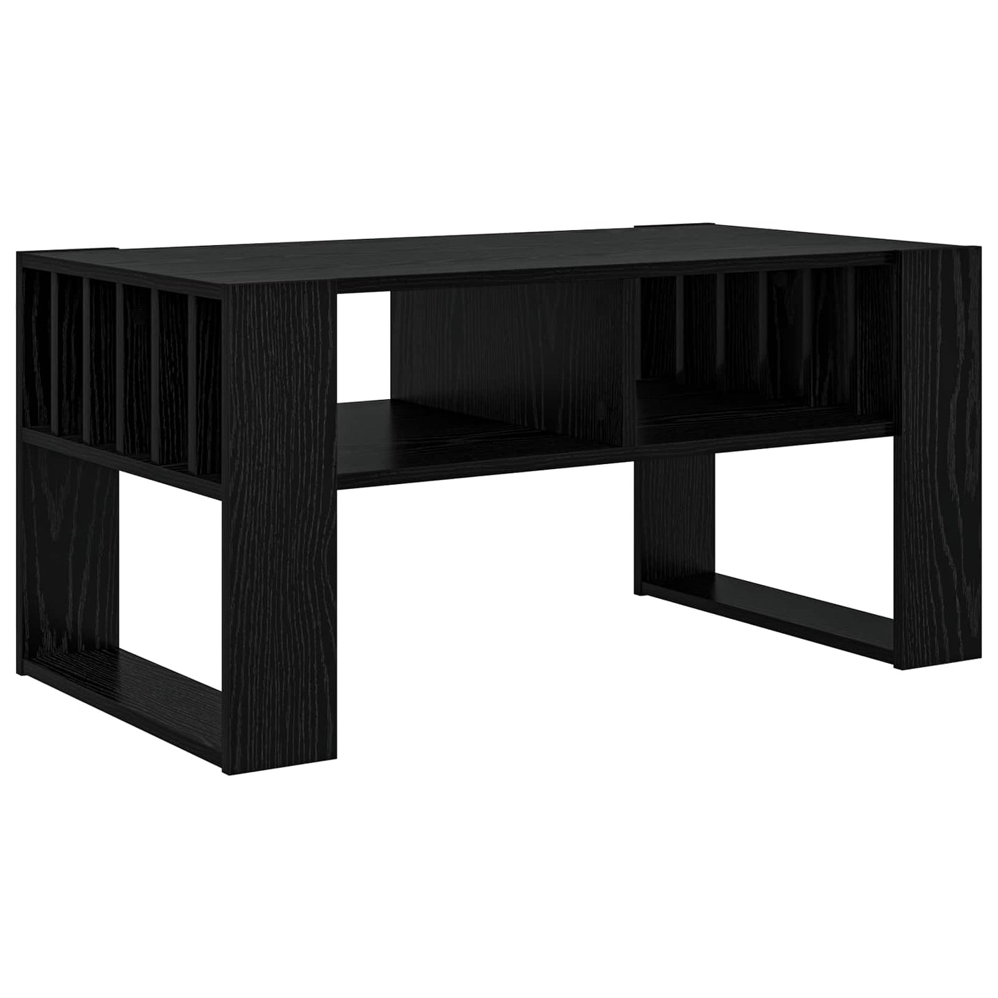 Coffee Table Black Oak 92 x 49.5 x 45 cm Engineered Wood