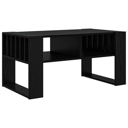 Coffee Table Black Oak 92 x 49.5 x 45 cm Engineered Wood