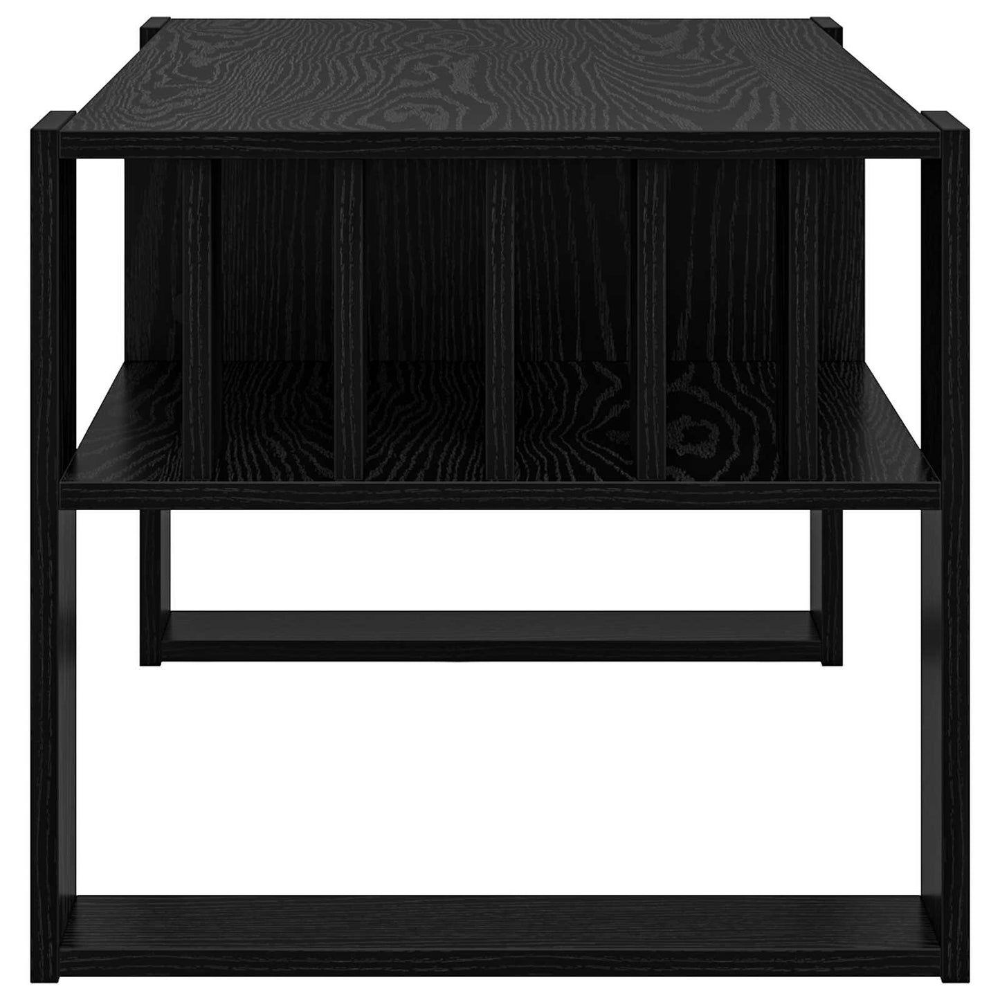 Coffee Table Black Oak 92 x 49.5 x 45 cm Engineered Wood