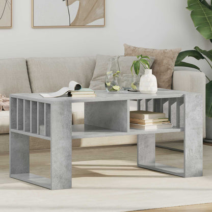 Coffee Table Concrete Grey 92 x 49.5 x 45 cm Engineered Wood