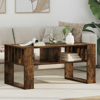 Coffee Table Smoked Oak 92 x 49.5 x 45 cm Engineered Wood