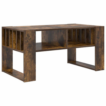 Coffee Table Smoked Oak 92 x 49.5 x 45 cm Engineered Wood