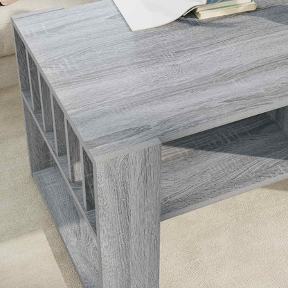 Coffee Table Grey Sonoma 92 x 49.5 x 45 cm Engineered Wood
