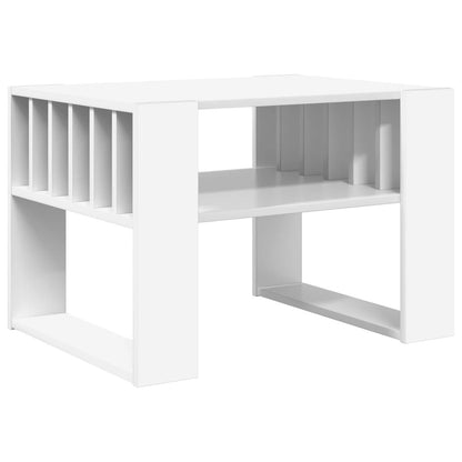 Coffee Table White 66 x 49.5 x 45 cm Engineered Wood