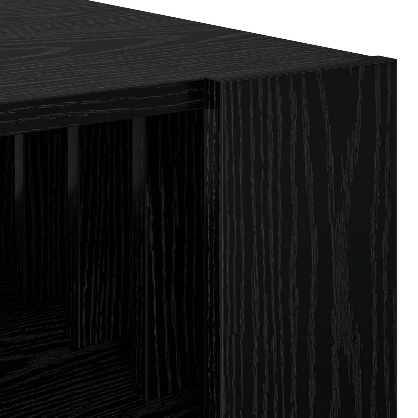 Coffee Table Black Oak 66 x 49.5 x 45 cm Engineered Wood