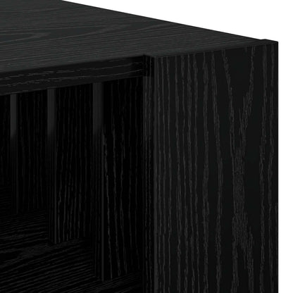 Coffee Table Black Oak 66 x 49.5 x 45 cm Engineered Wood
