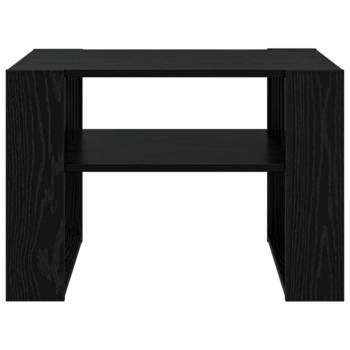 Coffee Table Black Oak 66 x 49.5 x 45 cm Engineered Wood