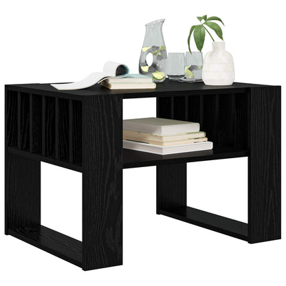Coffee Table Black Oak 66 x 49.5 x 45 cm Engineered Wood