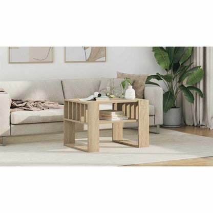 Coffee Table Sonoma Oak 66 x 49.5 x 45 cm Engineered Wood