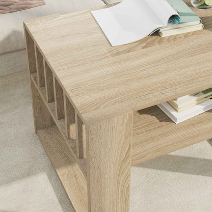 Coffee Table Sonoma Oak 66 x 49.5 x 45 cm Engineered Wood