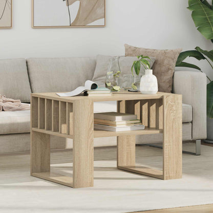 Coffee Table Sonoma Oak 66 x 49.5 x 45 cm Engineered Wood