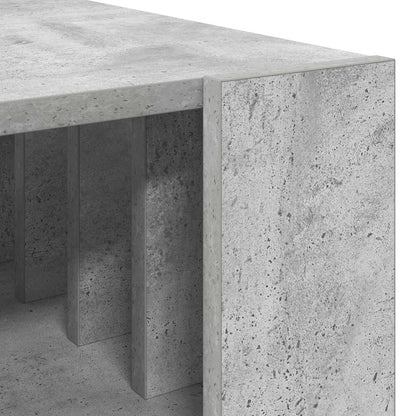 Coffee Table Concrete Grey 66 x 49.5 x 45 cm Engineered Wood