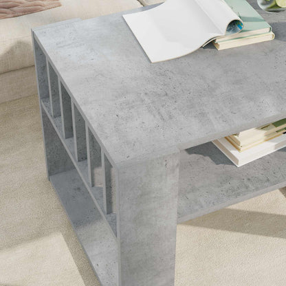 Coffee Table Concrete Grey 66 x 49.5 x 45 cm Engineered Wood