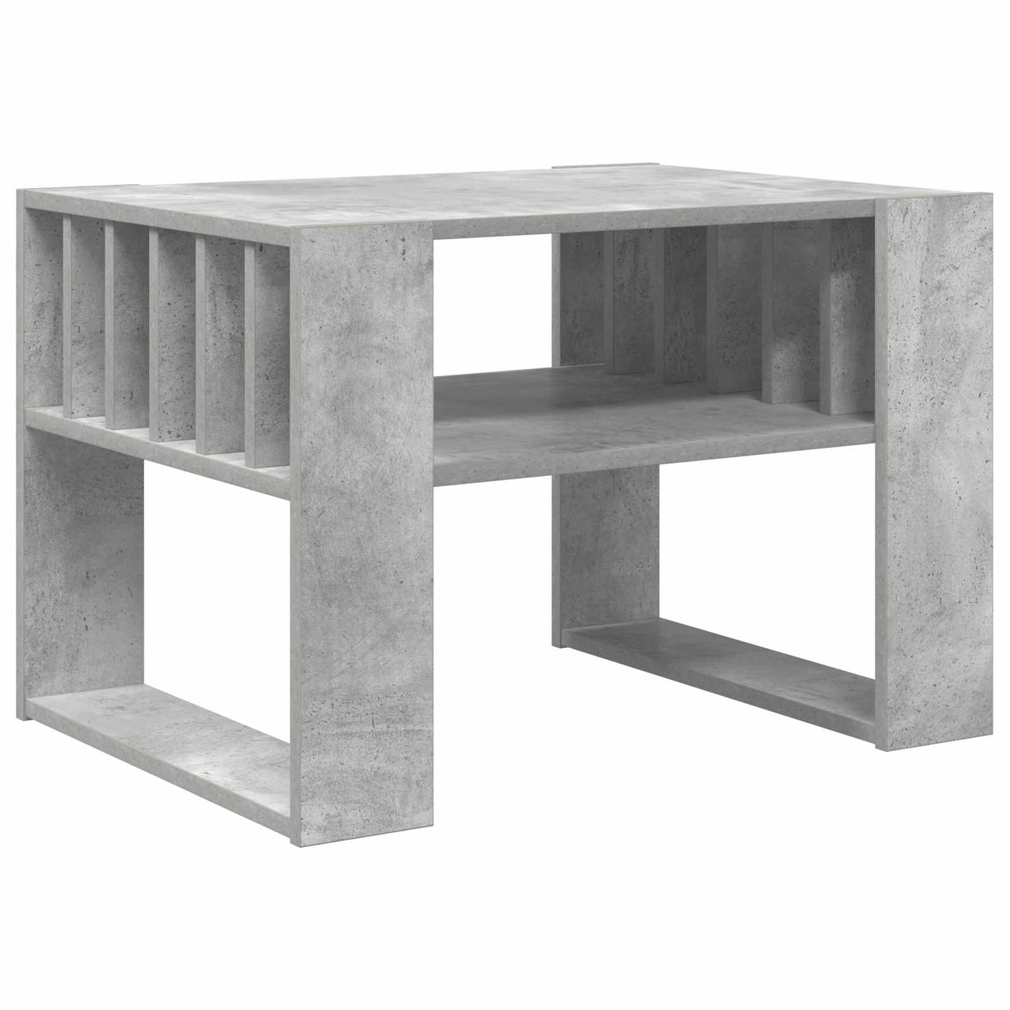 Coffee Table Concrete Grey 66 x 49.5 x 45 cm Engineered Wood