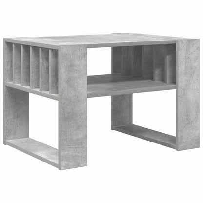 Coffee Table Concrete Grey 66 x 49.5 x 45 cm Engineered Wood