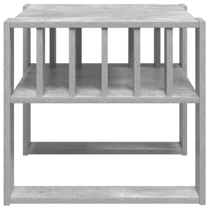 Coffee Table Concrete Grey 66 x 49.5 x 45 cm Engineered Wood