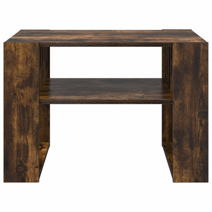Coffee Table Smoked Oak 66 x 49.5 x 45 cm Engineered Wood
