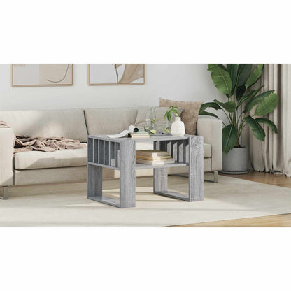 Coffee Table Grey Sonoma 66 x 49.5 x 45 cm Engineered Wood