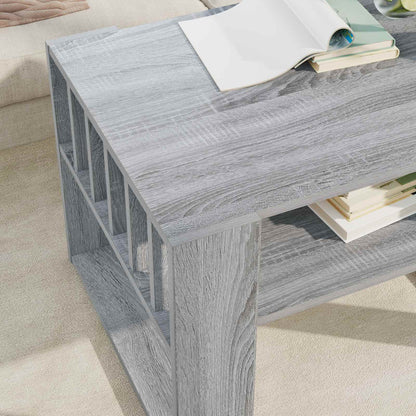 Coffee Table Grey Sonoma 66 x 49.5 x 45 cm Engineered Wood