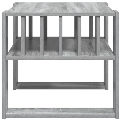 Coffee Table Grey Sonoma 66 x 49.5 x 45 cm Engineered Wood