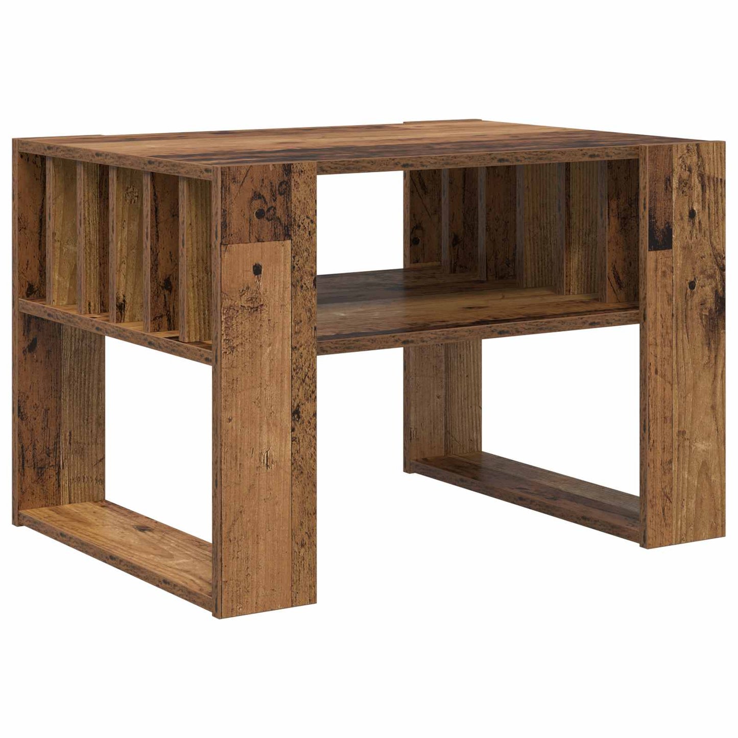 Coffee Table Old Wood 66 x 49.5 x 45 cm Engineered Wood