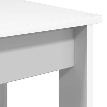 Coffee Table Set 2 pcs White Engineered Wood