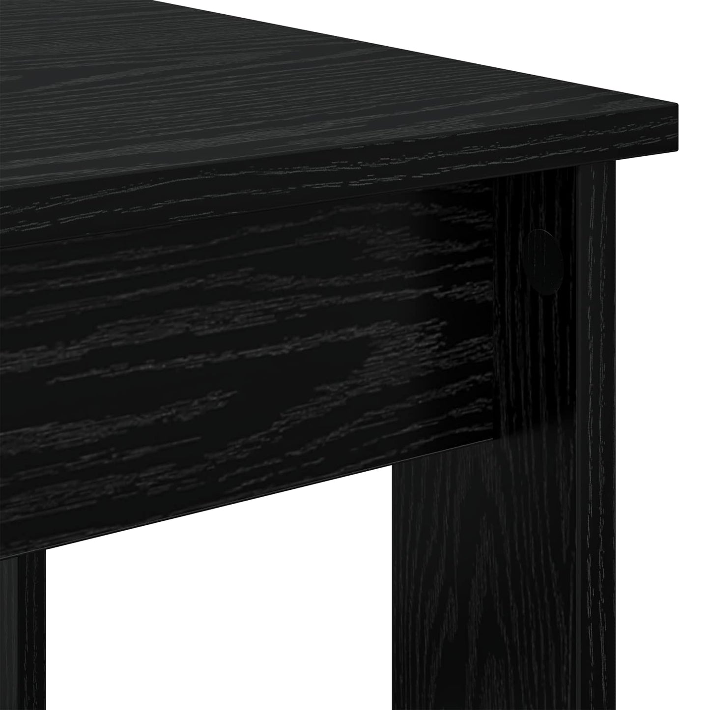 Coffee Table Set 2 pcs Black Oak Engineered Wood